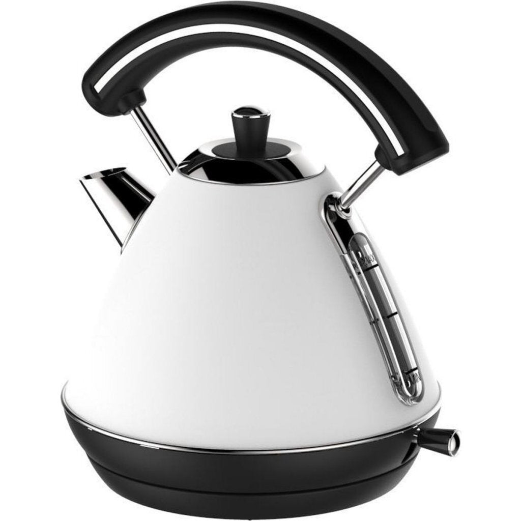 Schäfer Retro Waterkoker 1.7L 2200W Wit/Zwart/RVS