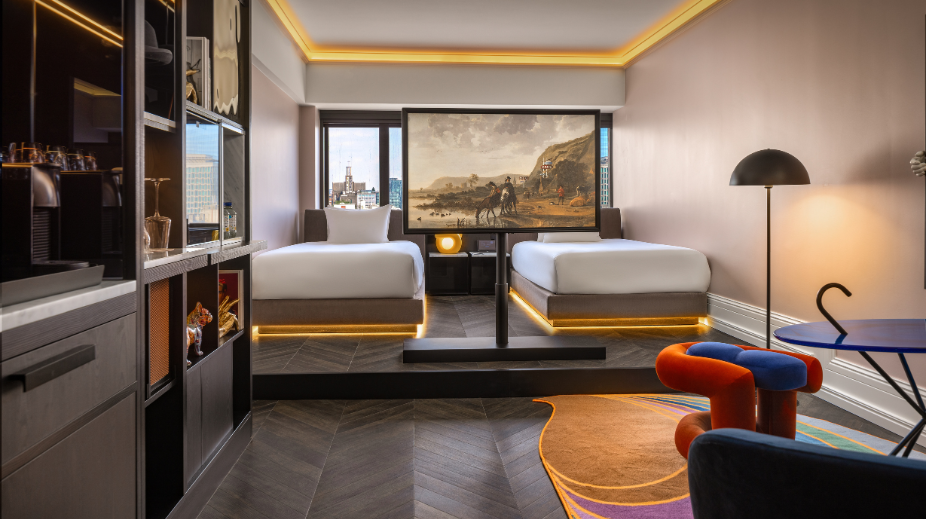Volledige inrichting van hotelkamers: elektronica, netwerk & verlichting