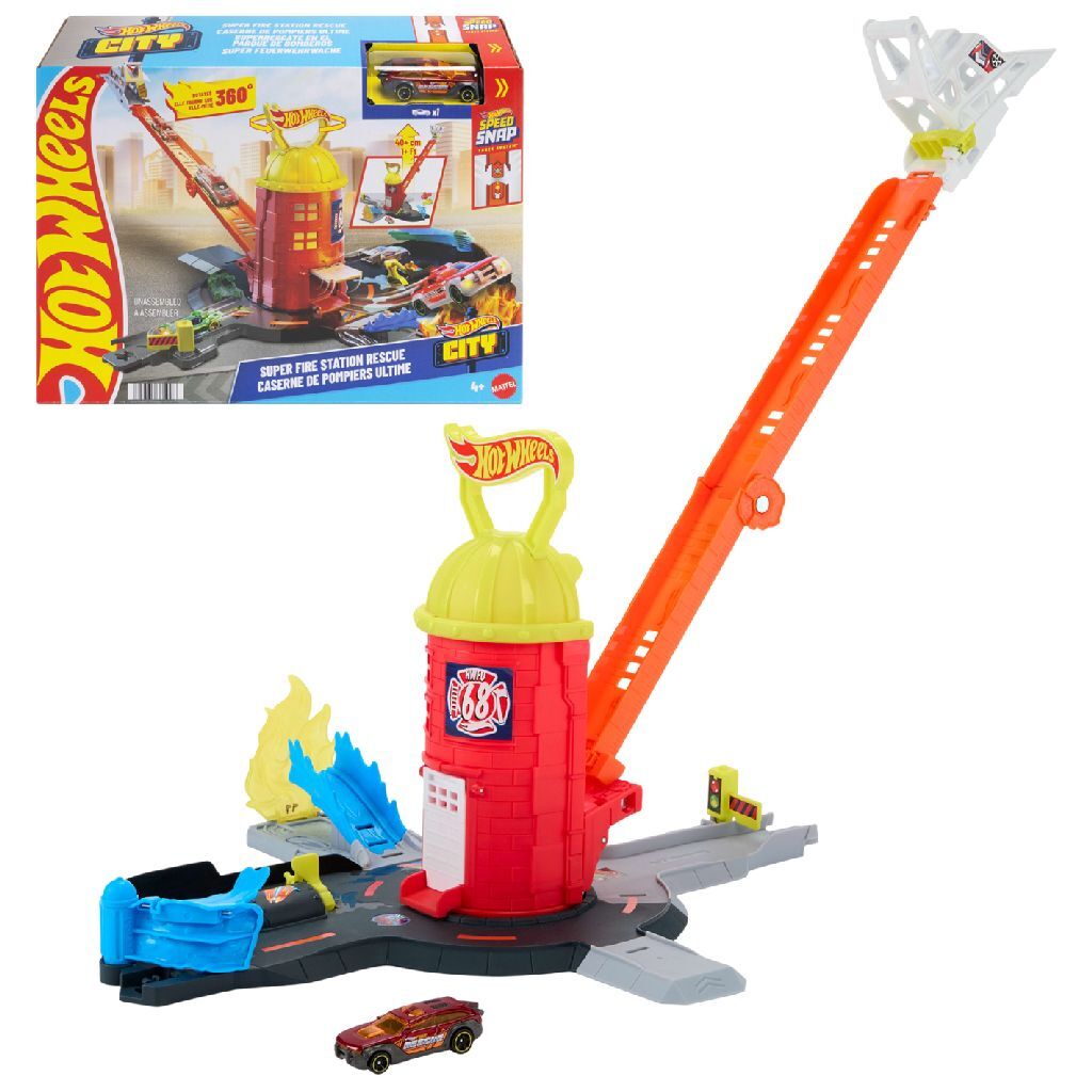 Hot Wheels City Superredding Brandweerkazerne