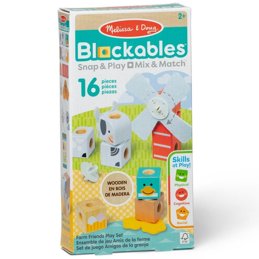Melissa &amp; Doug Blockables Boerderijdieren