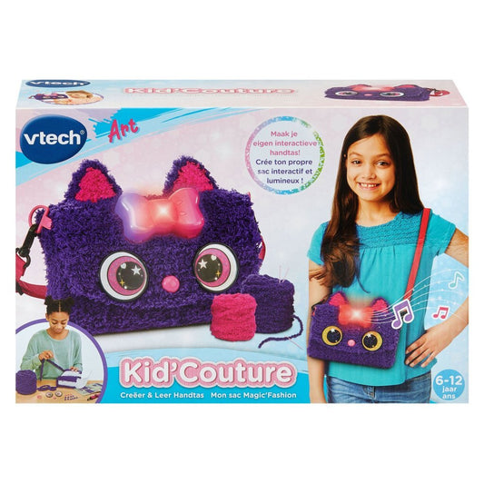 VTech Kid'Couture Cat Cre&euml;er &amp; Leer Handtas + Licht en Geluid Paars/Roze