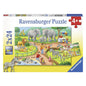 Ravensburger Puzzel Dag in de Dierentuin 2x24 Stukjes