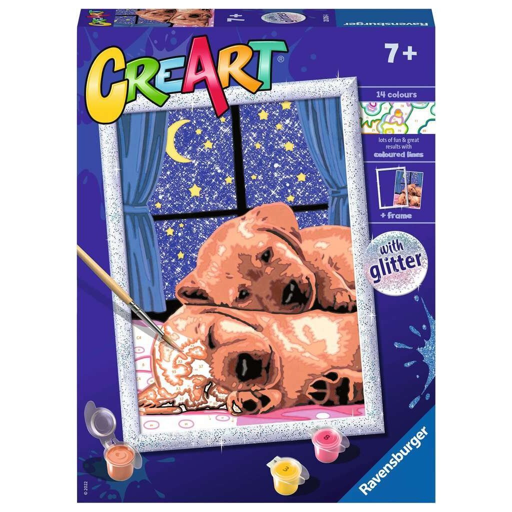 Ravensburger CreArt Schilderen op Nummer Lekker Slapen
