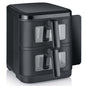 Severin Severin S-Fry Duo Stack Heteluchtfriteuse 2x5.5L 2800W Zwart
