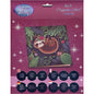 Craft Buddy Crystal Art Kaart Luiaard 18x18 cm