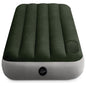 Intex 64760 Jr. Twin Dura-Beam Downy 1-Persoons Luchtbed 191x76x25 cm + Ingebouwde Voetpomp Groen/Grijs