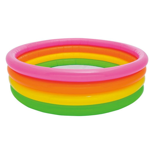 Intex 56441NP Wet Set Collection Sunset Glow Opblaaszwembad 168x46 cm Roze/Oranje/Geel/Groen