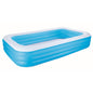 Bestway Familiezwembad Rechthoek Deluxe 305x183x56 cm Wit/Blauw