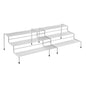 Metaltex Smart Kitchen 2-delig Schuifbaar Kruidenrek 28/55x23x13 cm Zilver