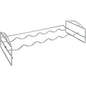 Metaltex Wijnrek voor 6 Flessen 56x25x13 cm Zilver