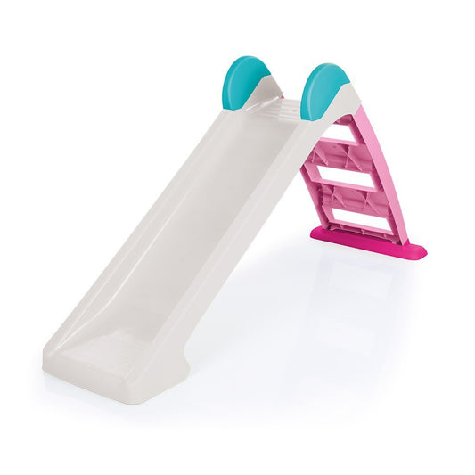 Dolu Waterglijbaan 72x133x45 cm Wit/Roze/Blauw