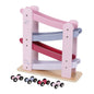 Jipy Houten Autobaan + 4 Auto's Roze