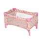 Poppenbed Opvouwbaar Bloemenpatroon Roze