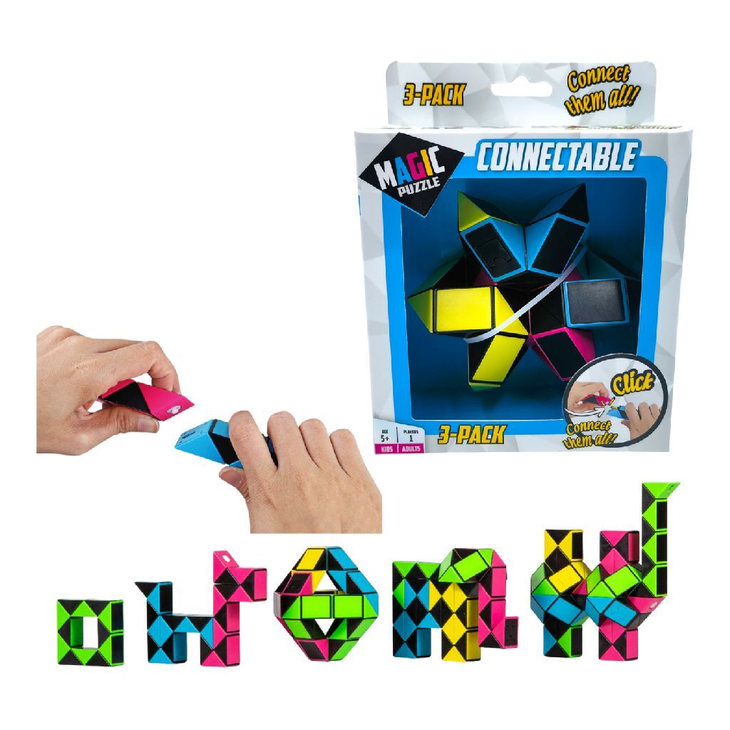 Magic Puzzle Connectable 3 Pack
