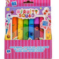 Fruitysquad Stiften met Brede Punt met Geur 8 Stuks