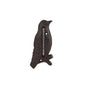Metalen Buitenthermometer Vogel 17x8x1 cm Oud Bruin