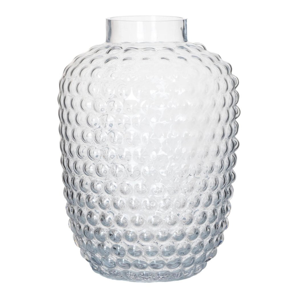 Glazen Bubbel Vaas 25x18 cm Transparant
