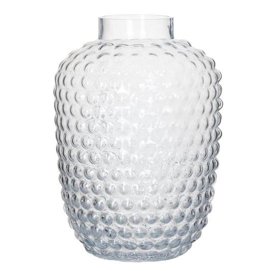 Glazen Bubbel Vaas 25x18 cm Transparant