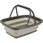 Opvouwbare Boodschappenmand 30L 38x28x15 cm Beige/Grijs